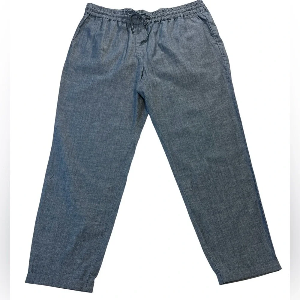 J. Crew Reimagined‎ Pull-On, Ankle Cropped Pants, Women's, Color Blue, Size 12